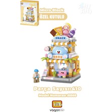 Vagonlife Loz Micro Block Serisi Atıştırmalık Dükkanı 410 Parça Dekoratif Oyuncak Yapım Seti Yapı Blok LZ-8868