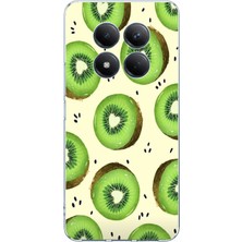 TechTree Redmi Note 15 Pro 4g Uyumlu Yeşil Kivi Dilimleri ve Kalp Çekirdek Baskılı Silikon Kılıf