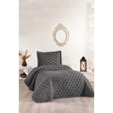 Danteel Home Daisy 2 Parça Tek Kişilik Pike Takımı Antrasit