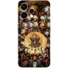 TechTree Oppo  Reno 15 - Reno 15F Uyumlu Osmanlı Padişahları Baskılı Silikon Kılıf