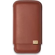 Davidoff Iconic Seri Deri Puro Kılıfı Kahve Gold 3lüi 64 Ring