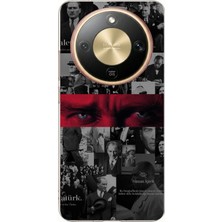 TechTree Honor Magic 8 Lite Uyumlu Atatürk Gözler Tasarım Baskılı Silikon Kılıf