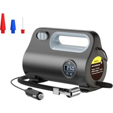 Nemere Ally ST-5523 LED Işıklı Taşınabilir Hava Pompası Kompresör Araç Lastik Şişirme Makinesi-(5