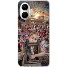 TechTree Tecno Spark Go 2 Uyumlu Anıtkabir Atatürk Portre Baskılı Silikon Kılıf