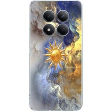 TechTree Redmi Note 15 Pro 5g Uyumlu 777 Güneş ve Bulut Tasarım Baskılı Silikon Kılıf