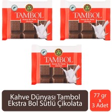 Kahve Dünyası Tambol Ekstra Bol Sütlü Çikolata 77 gr x 3 Adet