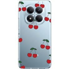 TechTree Redmi Note 15 Pro Plus Uyumlu Kirazlar Tasarımlı Baskılı Silikon Kılıf