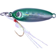 Major Craft Nano Aji Metal 1.0gr 12MM #02 Green Silver Uv
