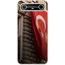 TechTree Tecno Spark Slim 5g Uyumlu Dev Türk Bayrağı Baskılı Silikon Kılıf