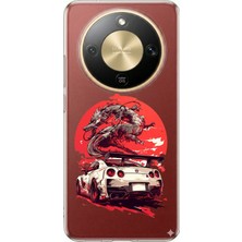 TechTree Honor Magic 8 Lite Uyumlu Gtr Ejderha Tasarımlı Baskılı Silikon Kılıf