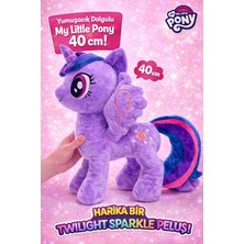 Aksoy Toys 40 cm My Little Pony Dolgulu Yumuşacık Peluş Oyuncak Mor Renk