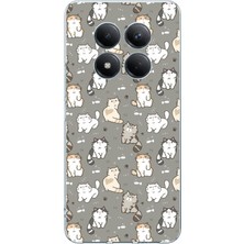 TechTree Redmi Note 15 Pro 5g Uyumlu Minik Sevimli Kediler Baskılı Silikon Kılıf