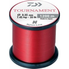 Daiwa Tournament Red 1200MT 0.33MM Bobin Olta Misinası Kırmızı
