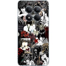 TechTree Redmi Note 15 Pro 5g Uyumlu Death Note Kolaj Tasarımlı Baskılı Silikon Kılıf