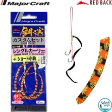 Major Craft Rb Single Curly Tai Rubber Iğneli Yedek Kuyruk #11 Golden Orange (2 Adet)