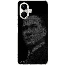 TechTree Infinix Smart 10 Uyumlu Gençliğe Hitabe Yazılı Atatürk Silüeti Baskılı Silikon Kılıf