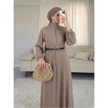 Miostil Fermuar Detay Elbise-Vizon