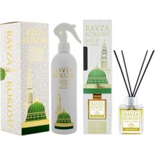 Esved Medine Ravza Kokusu Sepeti (400 ml Sprey + 100 ml Çubuklu Oda Kokusu)
