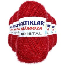 5 Adet Mimoza Kristal Işıltılı Şal Patik Yelek Ipi 25 Nemere