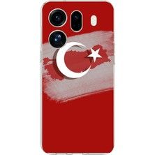 TechTree Oppo Find X9 Pro Uyumlu Türkiye Harita Detaylı Türk Bayrağı Baskılı Silikon Kılıf