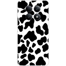 TechTree Redmi Note 15 4g Uyumlu Inek Desenli Tasarımlı Baskılı Silikon Kılıf