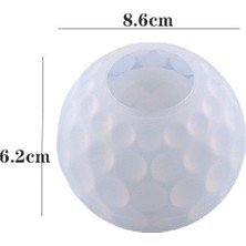 Hobiflex Silikon Kalıp Taş Tozu Parafin Ithal Benekli Küçük Yuvarlak Mumluk Kalıbı Epoksi HB205-0166