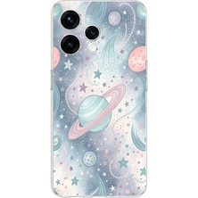 TechTree Oppo  Reno 15 - Reno 15F Uyumlu Soft Renkli Gezegenler Baskılı Silikon Kılıf