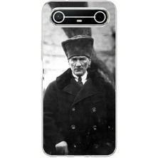 TechTree Tecno Spark Slim 5g Uyumlu Mustafa Kemal Atatürk Portre Baskılı Silikon Kılıf
