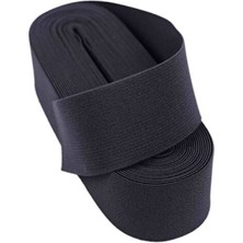 Nemere Siyah  - 3cm Paça Lastik Geniş 10MT. (4887)