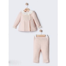 Miomini Kız Bebek Dantelli 2'li Takım MIO-4427