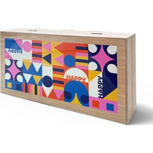 Es Dekor Happy Tavla, Çizilmez Zeminli, Mıknatıslı Mdf Kasa, 2 Kat Vernik Cilalı