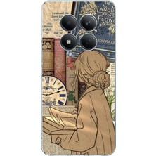 TechTree Redmi Note 15 Pro Plus Uyumlu Retro Gazete Kadın Tasarımlı Baskılı Silikon Kılıf