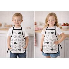 Lief Home 3-5 Yaş Çocuk Mutfak Önlüğü 35X50 cm – Su Geçirmez, Leke Tutmaz, Pamuk Polyester Karışımlı