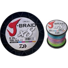 Daiwa J-Braid 8x 1500MT 0.35MM Ip Misina Multi Color