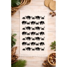 %100 Pamuk Saçaklı Dijital Baskı El&yüz Havlusu 40X60 Cm–yumuşak Doku,yüksek Su Emici Mutfak Havlusu