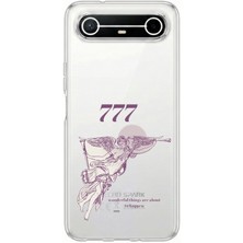 TechTree Tecno Spark Slim 5g Uyumlu 777 Melek Tasarımlı Baskılı Silikon Kılıf