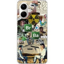 TechTree Infinix Smart 10 Uyumlu Breaking Bad Kolaj Baskılı Silikon Kılıf