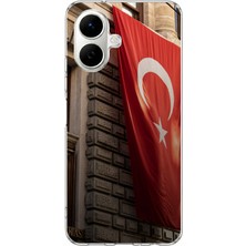 TechTree Infinix Smart 10 Uyumlu Dev Türk Bayrağı Baskılı Silikon Kılıf