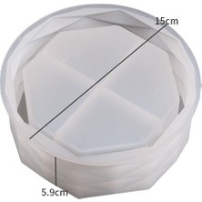 Hobiflex Silikon Kalıp Taş Tozu Ithal Yan Çizgili Dekoratif Saksı Mumluk Kalıbı Epoksi Reçine HB285-0154