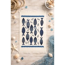 %100 Pamuk Saçaklı Dijital Baskı El&yüz Havlusu 40X60 Cm–yumuşak Doku,yüksek Su Emici Mutfak Havlusu