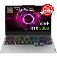 Lenovo Loq 15AHP10  Ryzen 7 250 40-Gbddr5  1 Tbssd  (8GB-RTX5060-100W) 15.6" Full Hd Freedos Gaming Laptop 83JG008UTRAT28