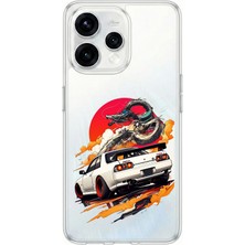 TechTree Oppo  Reno 15 - Reno 15F Uyumlu Gtr Güneş Ejderha Tasarımlı Baskılı Silikon Kılıf