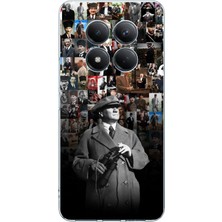 TechTree Redmi Note 15 Pro 5g Uyumlu Atatürk Portre Kolaj Baskılı Silikon Kılıf