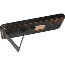 Epilons Newface Iphone 12 Kılıf Coco Deri Standlı Kapak - Siyah