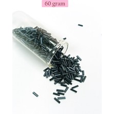 Uzun Boru Kesme Boncuk Çap 2mm Uzunluk 10 mm - 60 Gram - Koyu Yeşil - BNC266 Nemere
