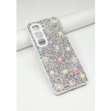 FoxPower Infinix Hot 50 Pro 4g Taşlı Kılıf Gül Desenli Silikon Kılıf