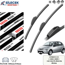 Citroen C3 I  ( 2002 > 2009 ) Araca Özel Ön Sağ-Sol Silecek Silbak  600MM/450MM SB2418U