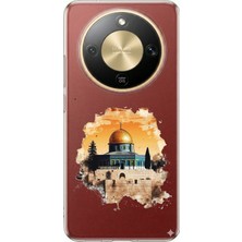 TechTree Honor Magic 8 Lite Uyumlu Mescid-I Aksa Tasarımlı Baskılı Silikon Kılıf