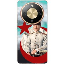TechTree Honor Magic 8 Lite Uyumlu Gençlik Yılları Atatürk Baskılı Silikon Kılıf