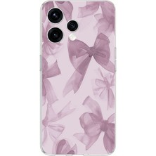 TechTree Oppo  Reno 15 - Reno 15F Uyumlu Menekşe Tonlu Fiyonk Baskılı Silikon Kılıf